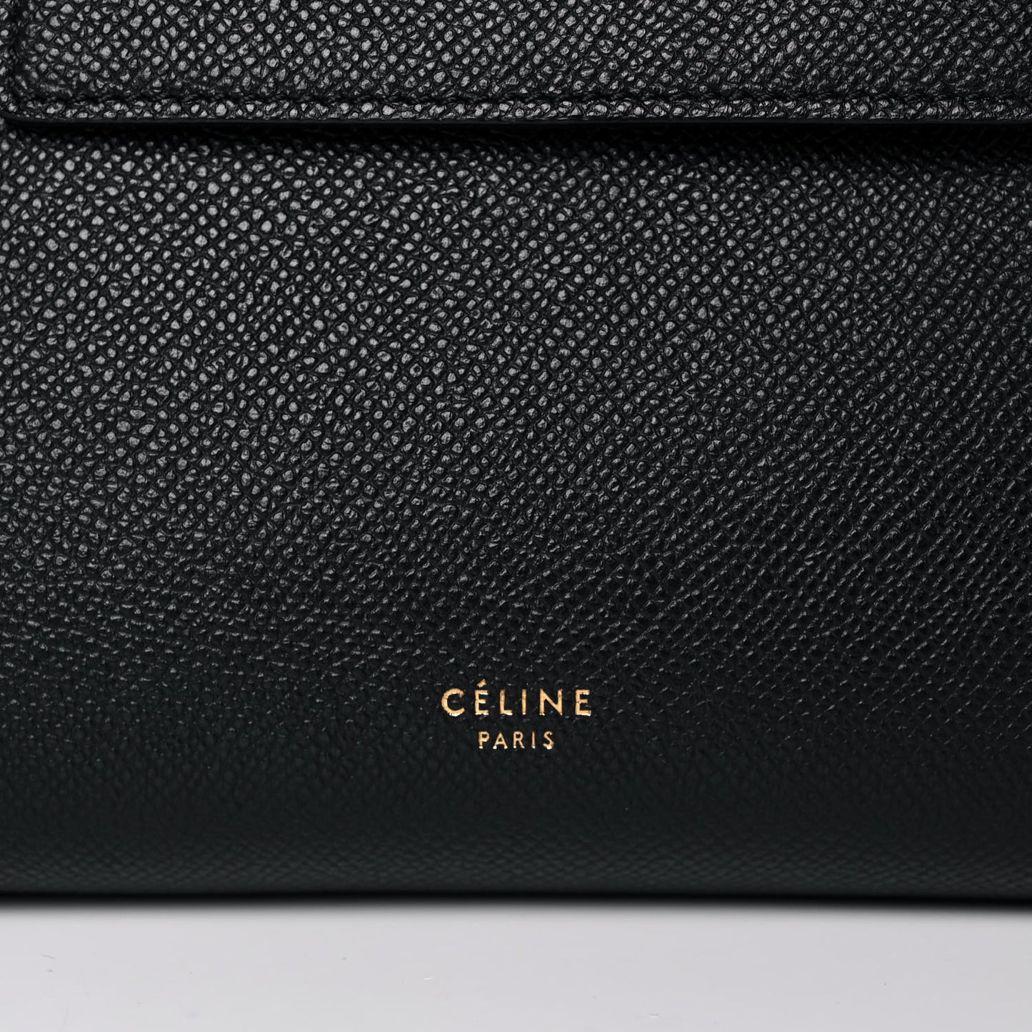 Grained Calfskin Nano Belt Bag Black