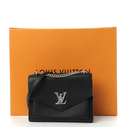 Louis Vuitton Soft Calfskin My Lockme Chain Bag BB Black 9 of 9