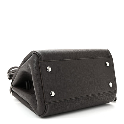 Loewe Grained Calfskin Medium Madrid Bag  Dark Ebony 4 of 9