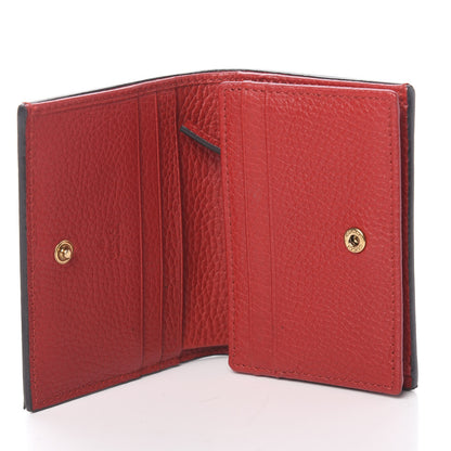 Gucci Pebbled Calfskin Animalier Card Case Red 5 of 7