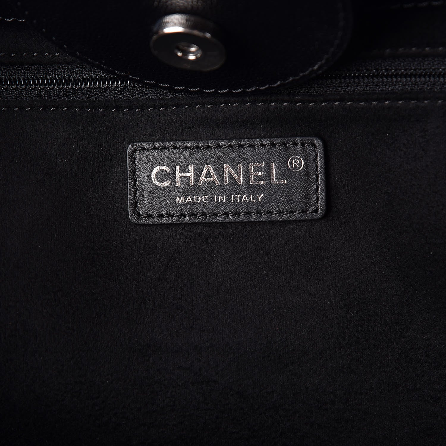 Chanel Caviar Small Studded Deauville Tote Black 9 of 11