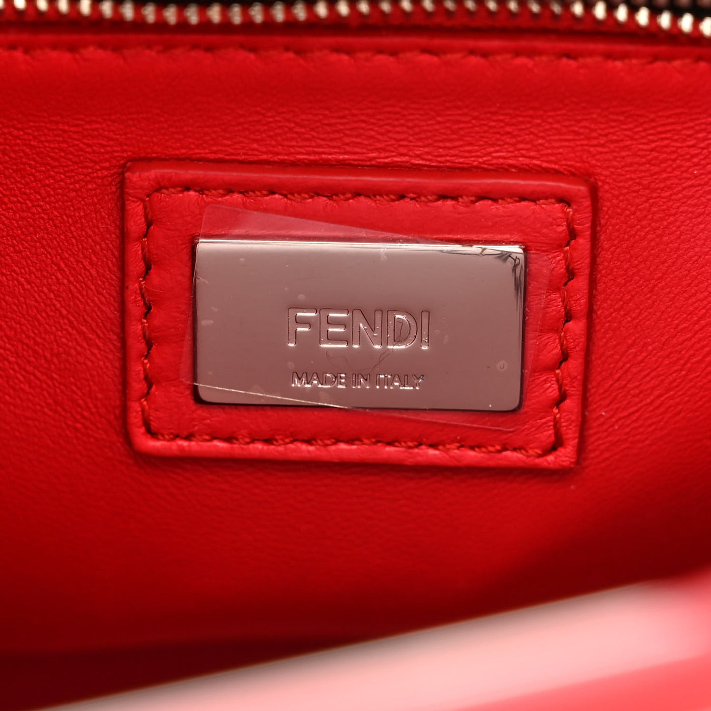 Vitello Seta Century Nappa Whipstitch Mini Peekaboo Iconic Satchel Fiamma