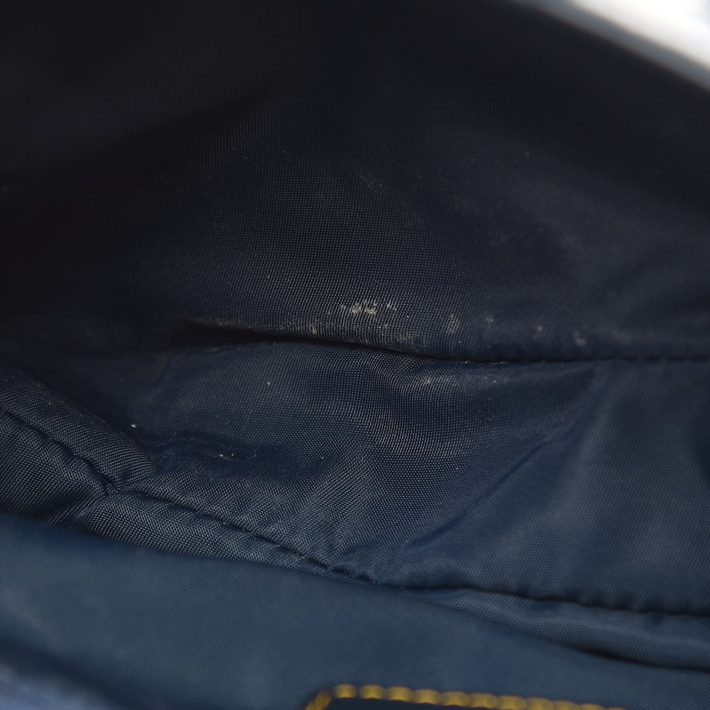 Monogram Double Saddle Bag Navy Blue