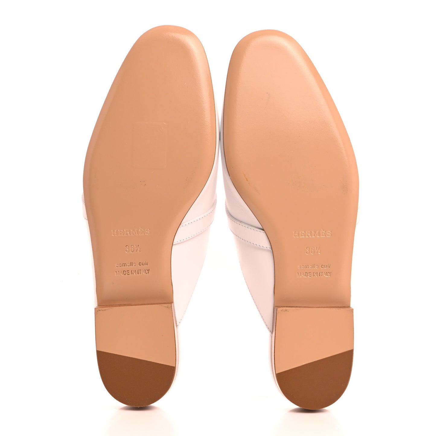 Calfskin Oz Mules 36.5 White