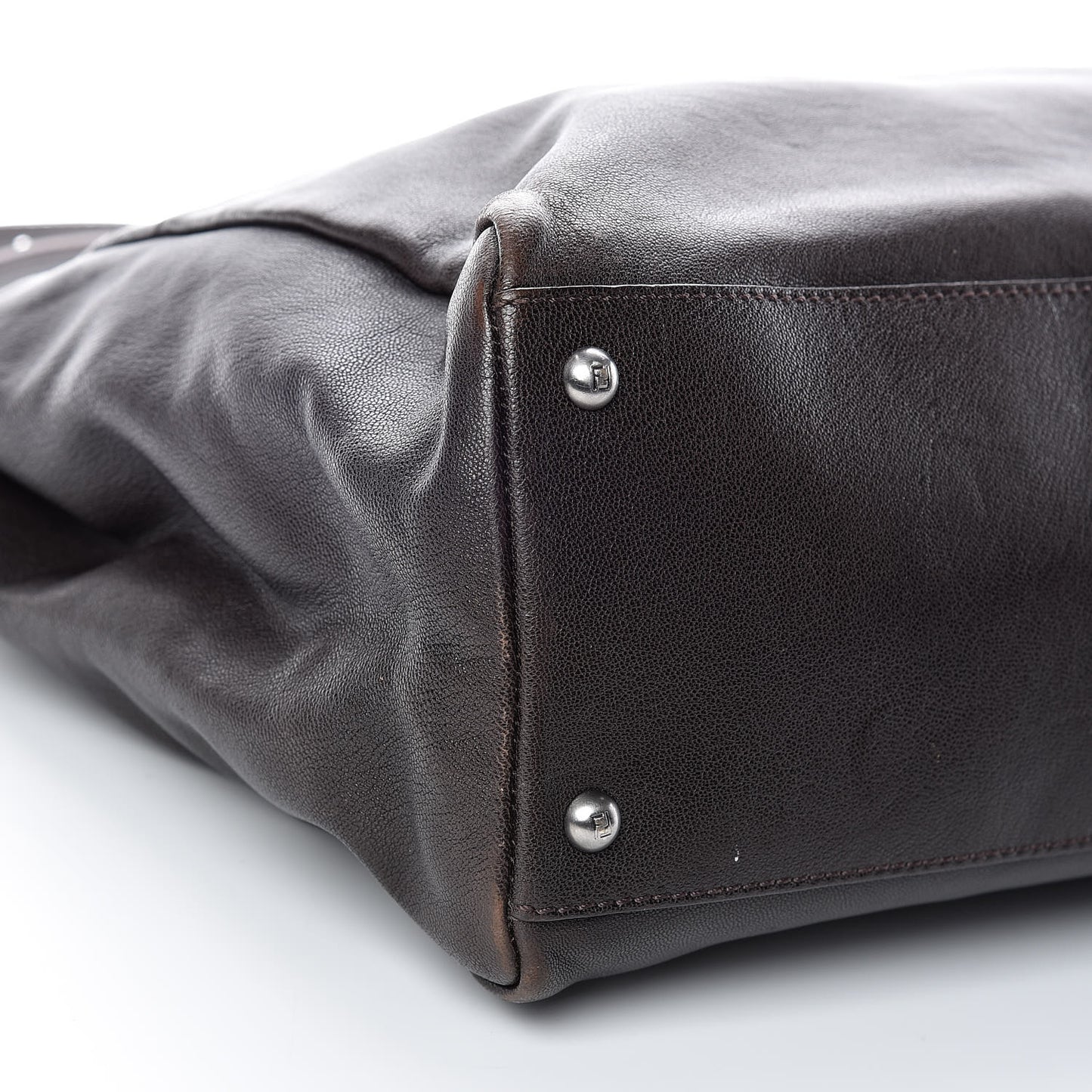 Goatskin Large Peekaboo Iconic Satchel Moro Grigio