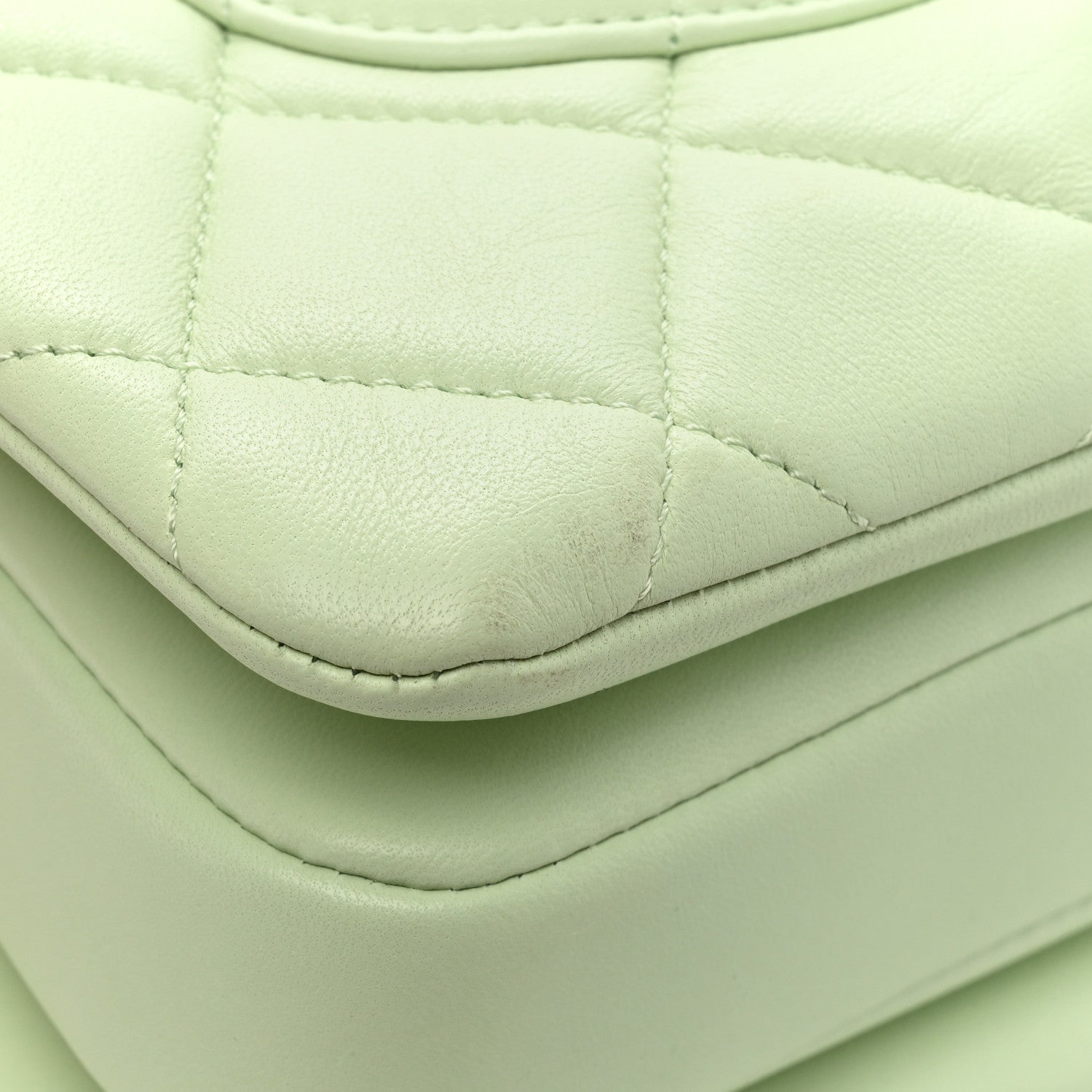 Chanel Lambskin Quilted Small Trendy CC Flap Dual Handle Bag Light Green 14 of 17