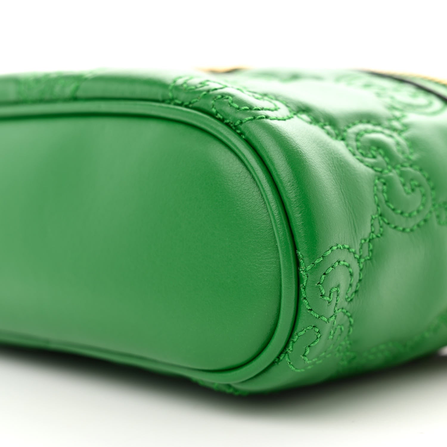 Gucci Calfskin GG Matelasse Mini Top Handle Bag Spring Green 9 of 10