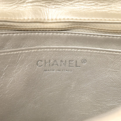 Chanel Metallic Lambskin Quilted Snake Chain 2.55 Reissue Flap Silver 7 of 11