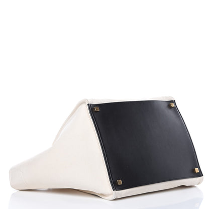 Celine Washed Canvas Medium Phantom Luggage White 4 of 18
