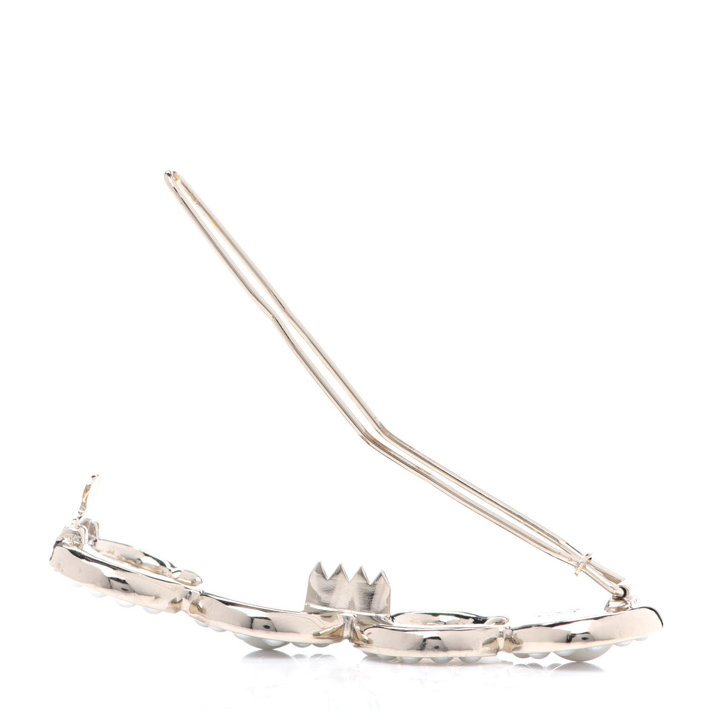Pearl Coco Hair Clip Barrette Gold