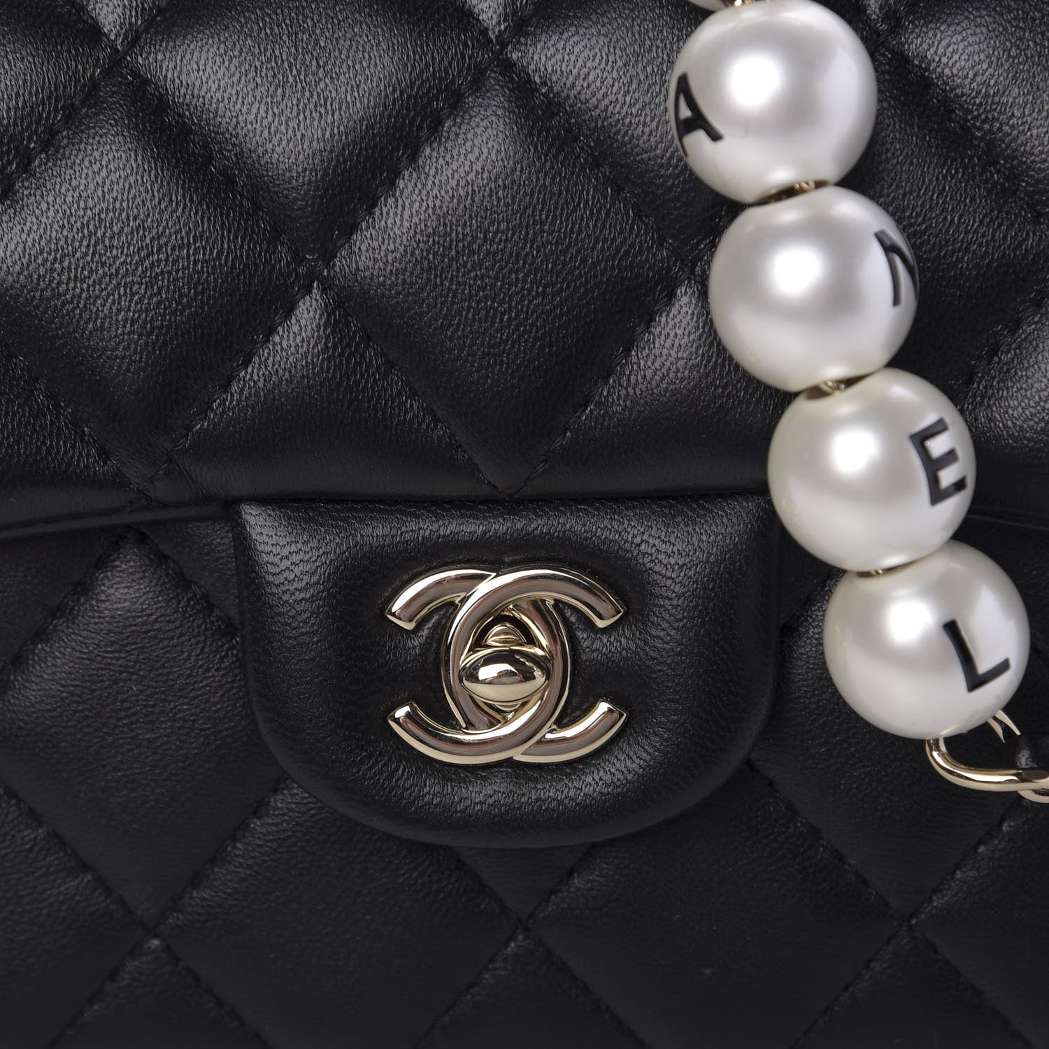 Chanel Lambskin Quilted Small My Precious Flap Black 10 of 10