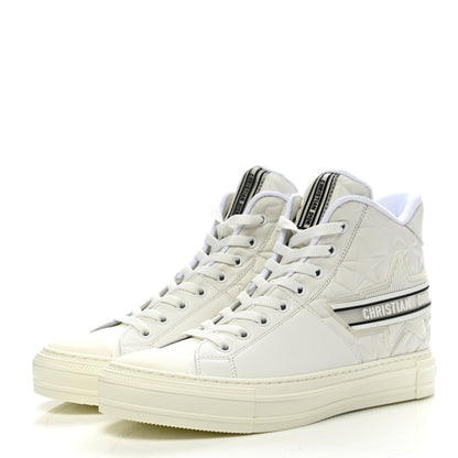Christian Dior Etoile Embossed Dior High Top Sneakers 39.5 Snow White 3 of 9