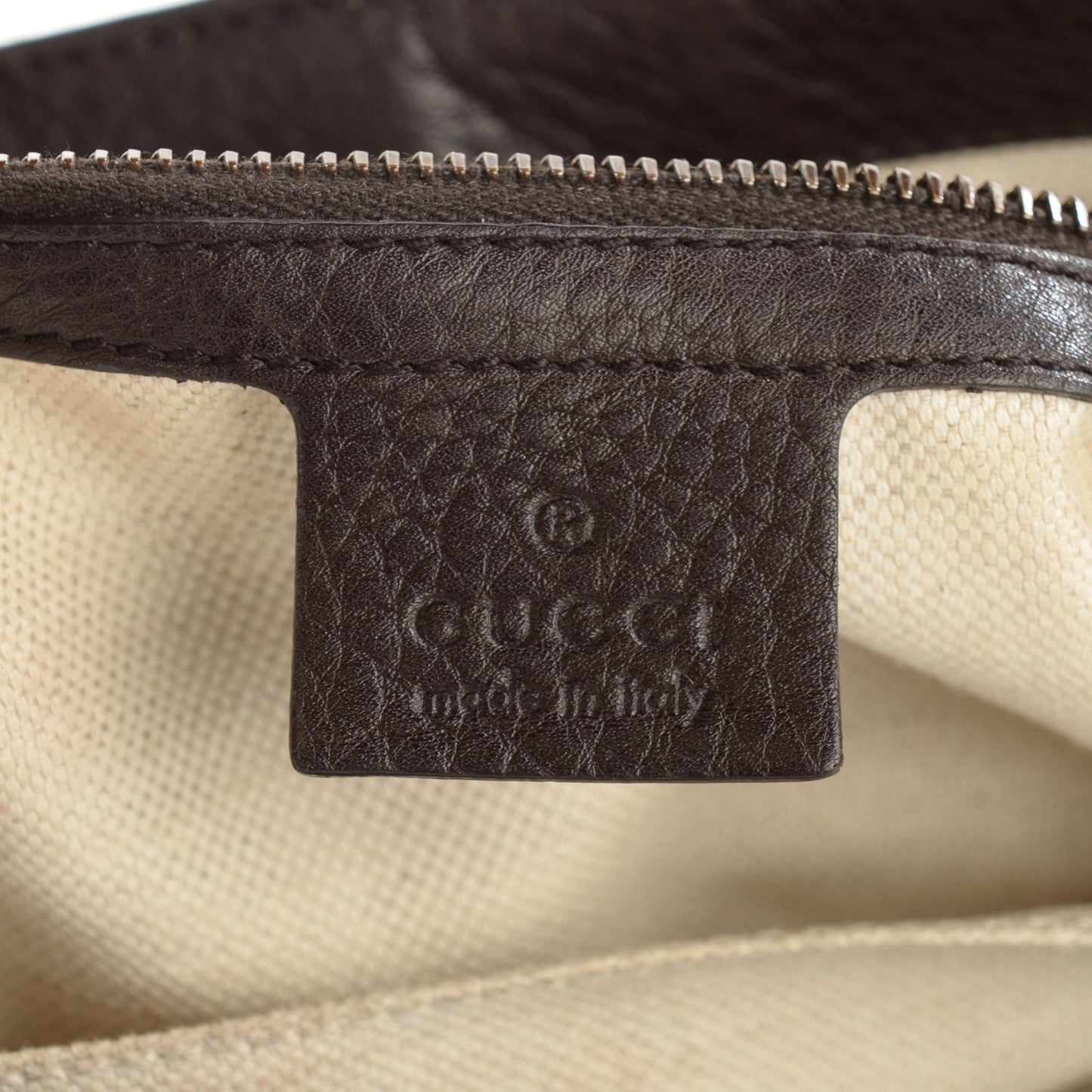 Diamante Cellarius Calfskin Medium 1973 Shoulder Bag Beige Ebony Cocoa
