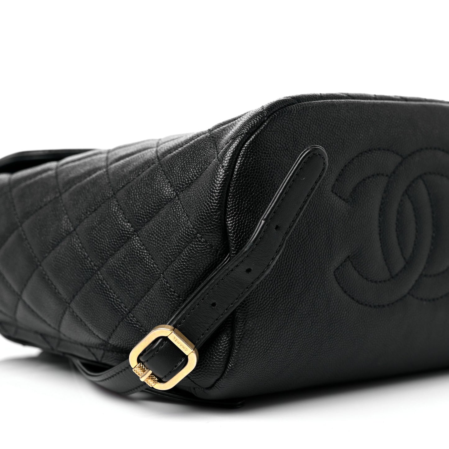Caviar Quilted Filigree Backpack Black