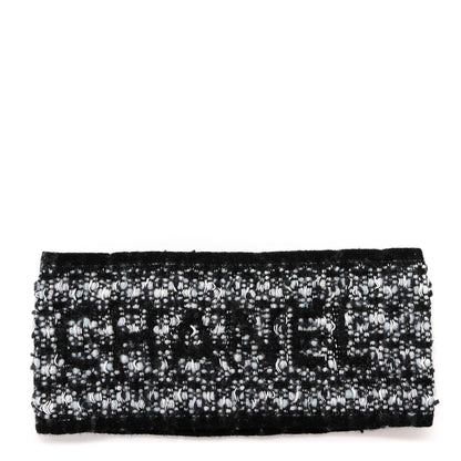Chanel Cashmere Logo Headband Black White 1 of 4