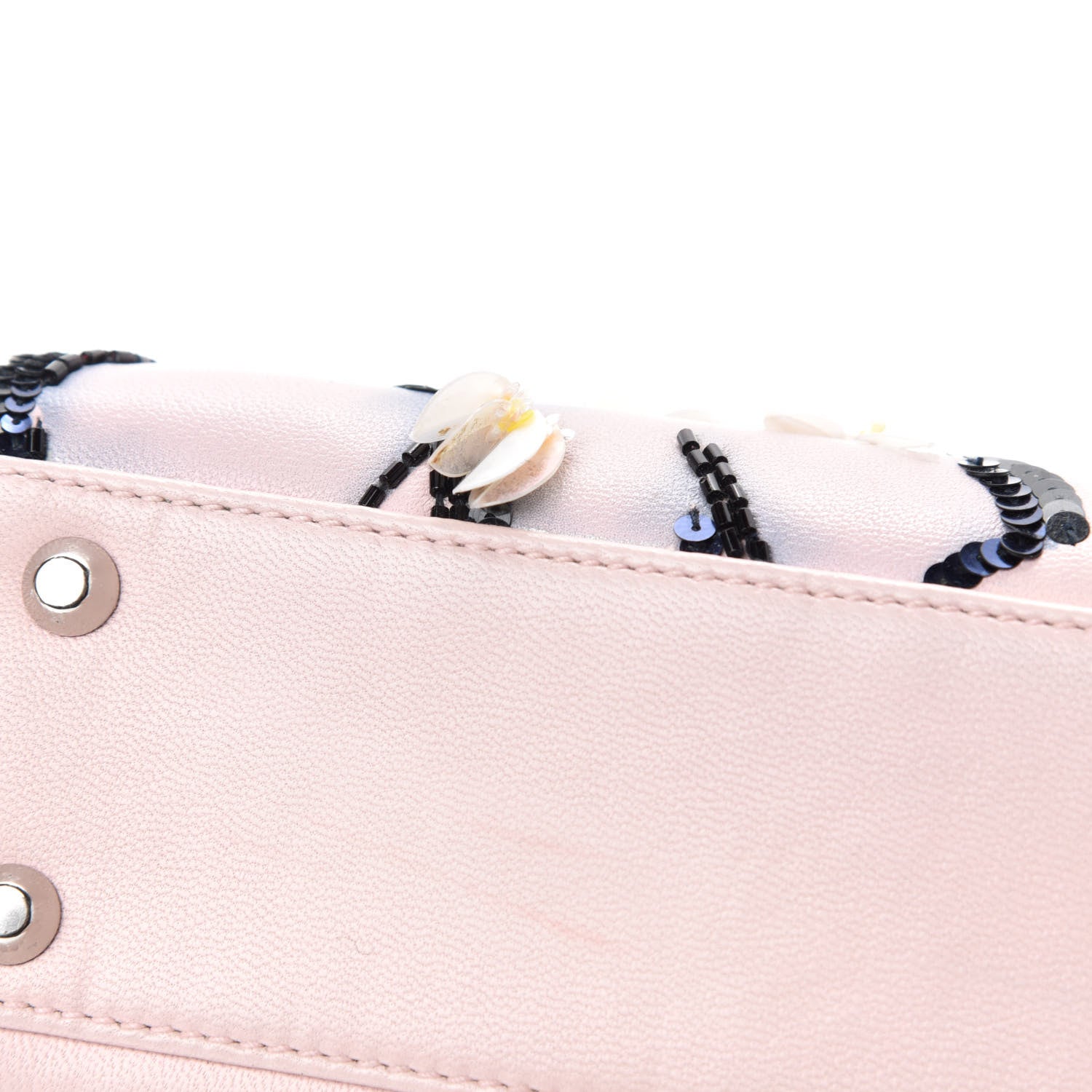 Christian Dior Lambskin Sequin Embroidered Mini Lady Dior Pink 8 of 13
