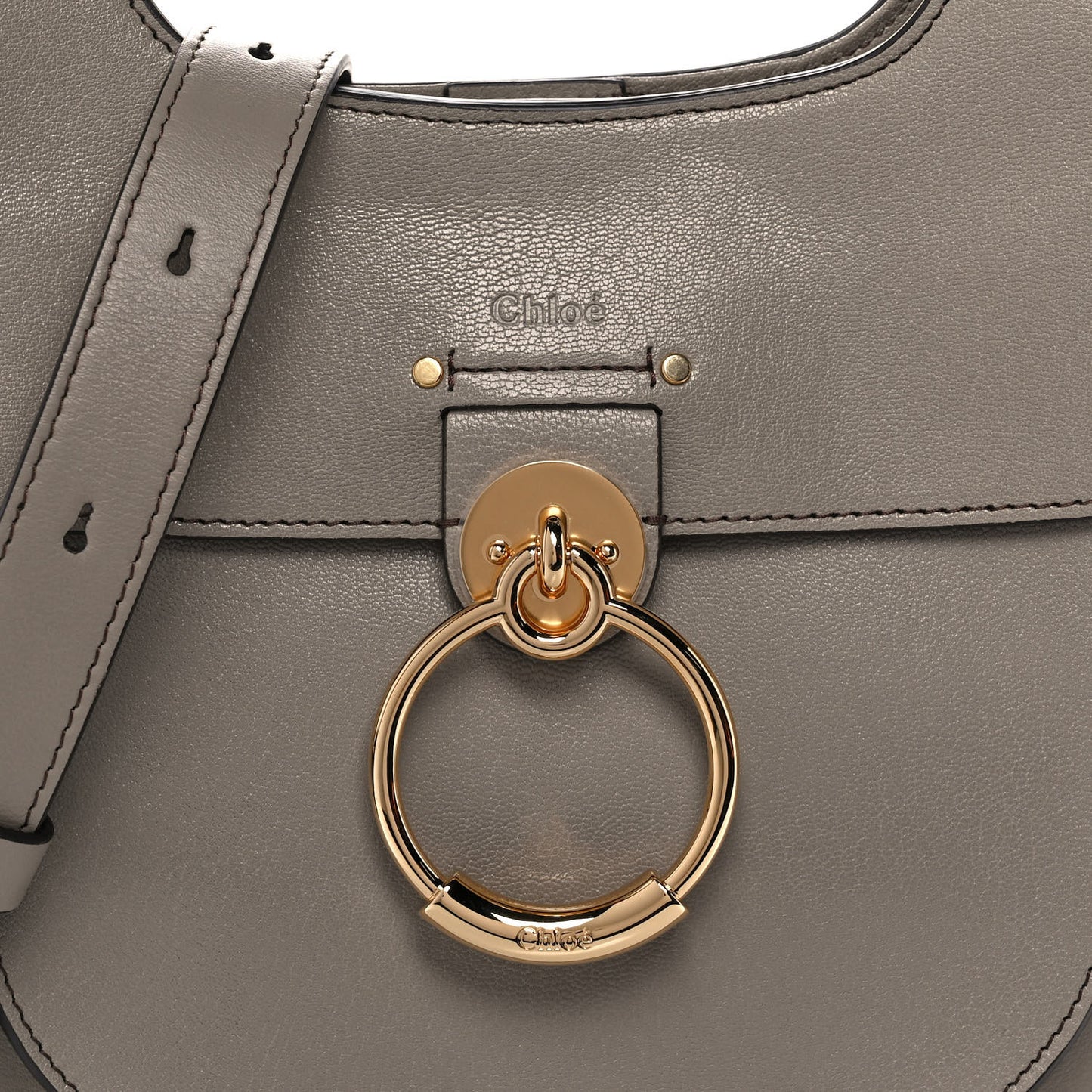 Calfskin Medium Tess Hobo Grey