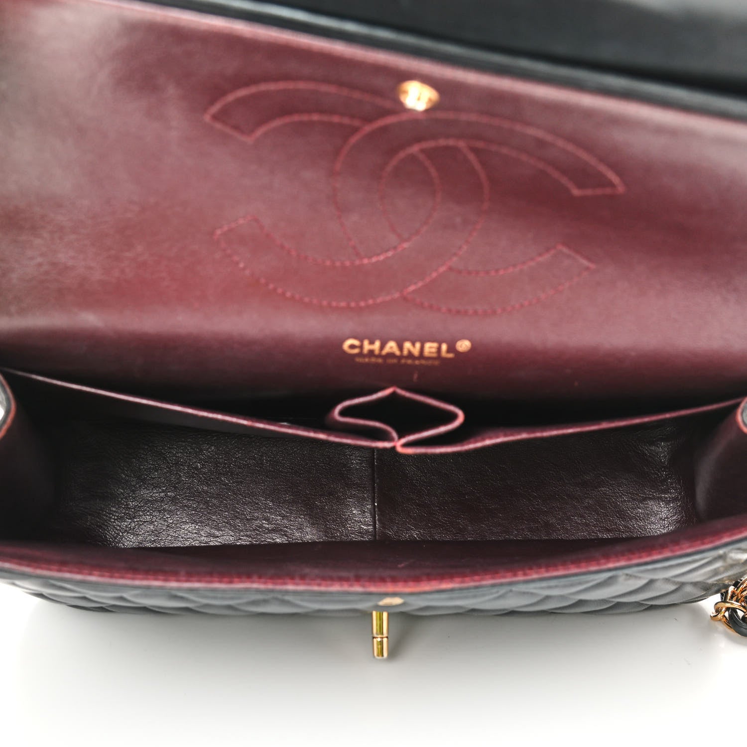 Chanel Lambskin Quilted Jumbo Double Flap Black 5 of 9