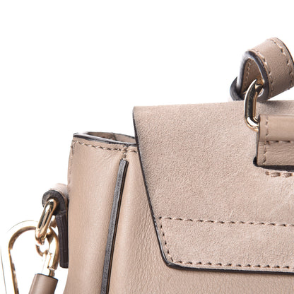 Chloe Suede Calfskin Mini Faye Backpack Motty Grey 19 of 25