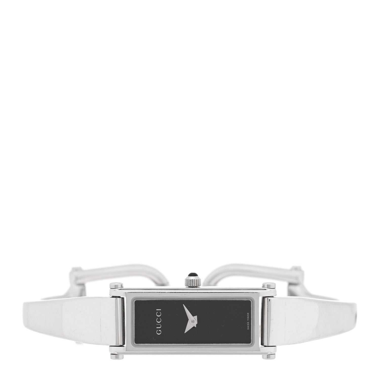 Gucci Stainless Steel 12mm 1500L Horsebit Quartz Watch Black 2 of 4