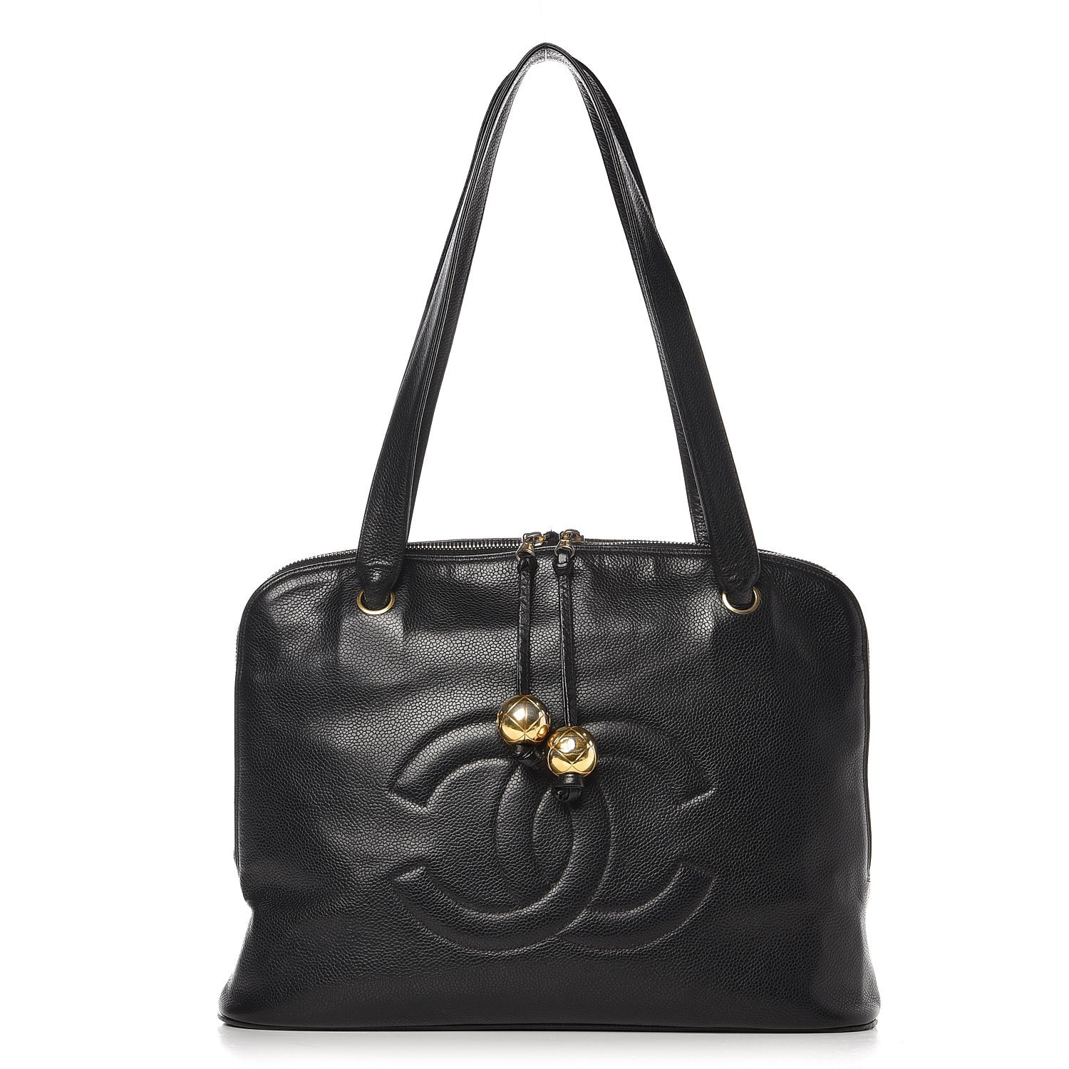Chanel Caviar Large CC Shoulder Bag Black 1 of 20