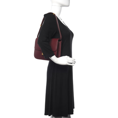 Celine Box Calfskin Medium Classic Box Flap Bag Burgundy 2 of 12