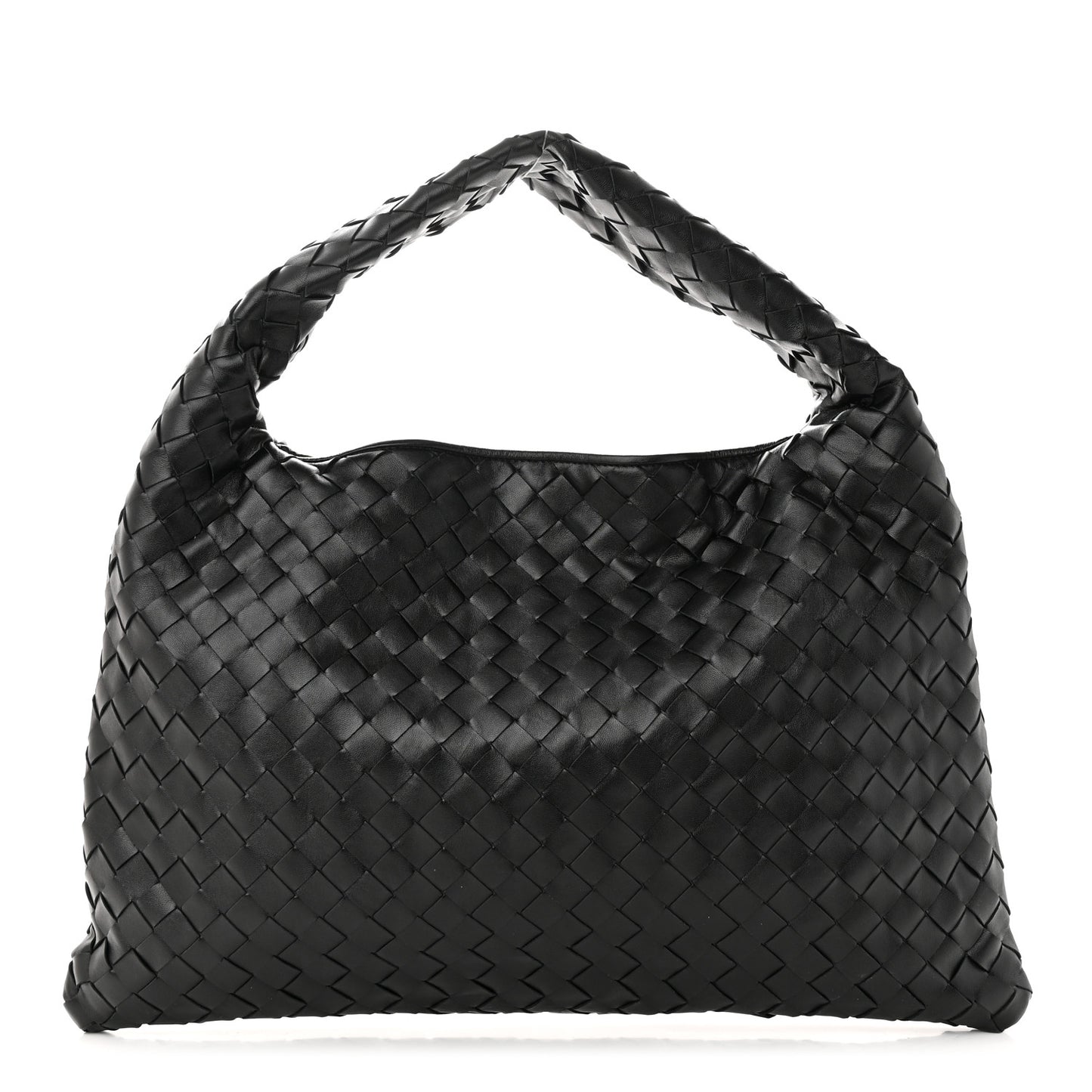 Calfskin Intrecciato Small Hop Black