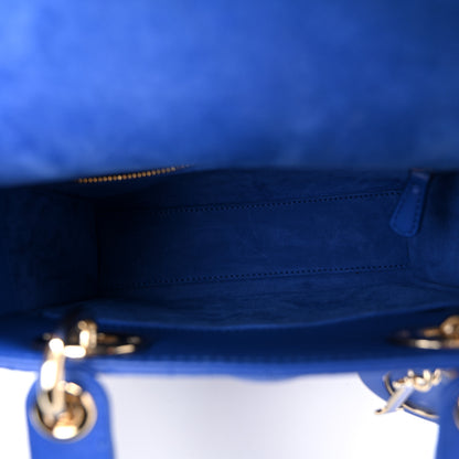 Christian Dior Lambskin Cannage Small My ABCDior Lady Dior Blue 5 of 11