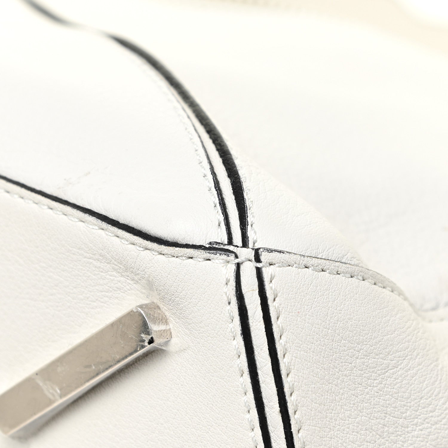 Loewe Calfskin Medium Puzzle Bag White 10 of 19