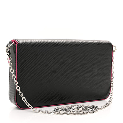 Louis Vuitton Epi Pochette Felicie Black Hot Pink 4 of 11