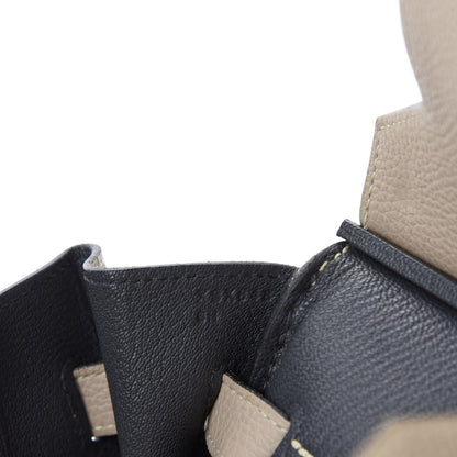 Hermes Togo Horseshoe Birkin 35 Gris Tourterelle Ardoise 16 of 18