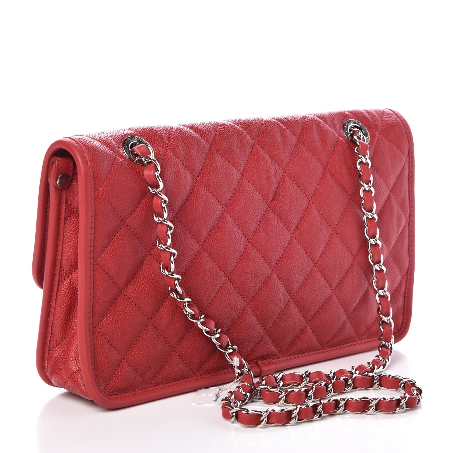 Chanel Caviar Quilted Medium French Riviera Flap Red 4 of 8