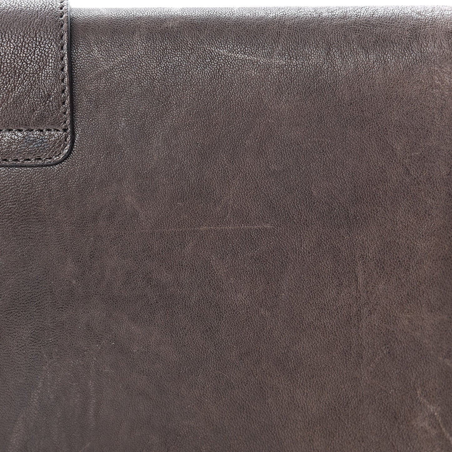 Sheepskin Classic Y Ligne Clutch Brown