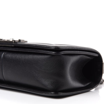 Chanel Calfskin Double Stitch Medium Boy Flap Black 8 of 12