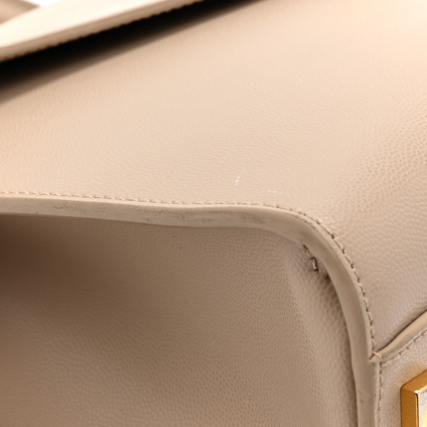Saint Laurent Grain De Poudre Medium Uptown Tote Dark Latte 13 of 16
