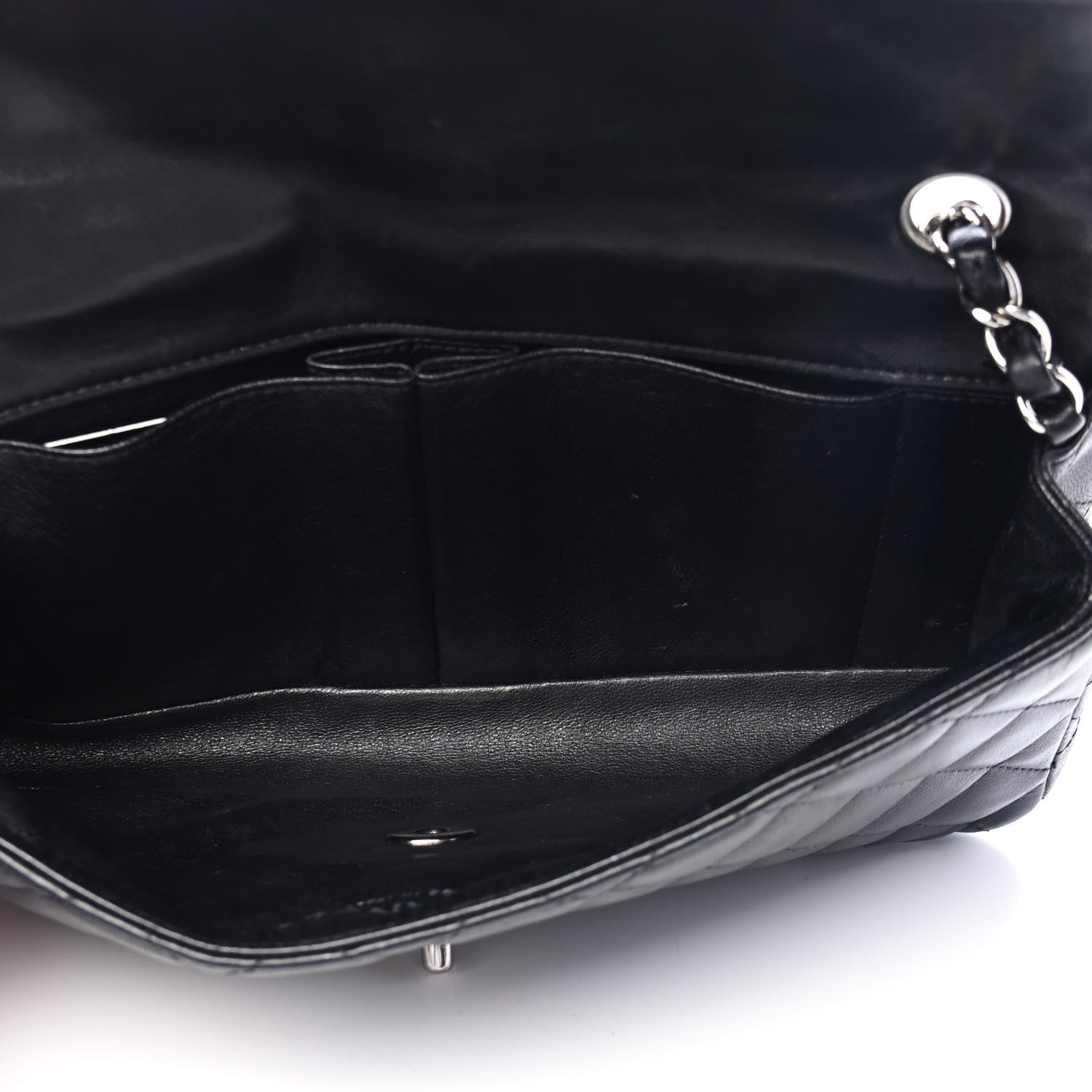 Chanel Lambskin Quilted East West Flap Black 4 of 4