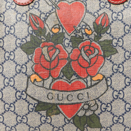 Gucci GG Plus Monogram Tattoo Heart Medium Joy Boston Red 12 of 14