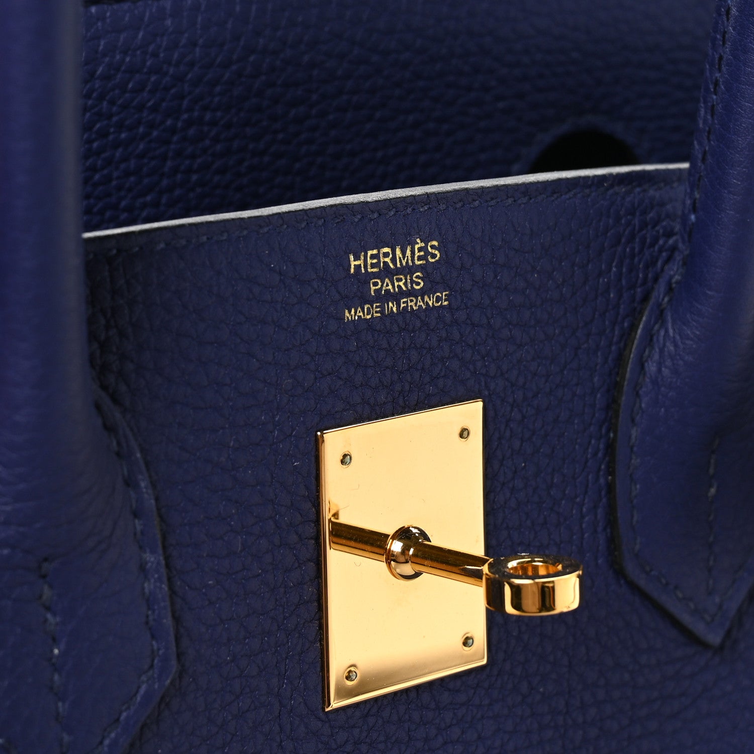 Hermes Togo Birkin 30 Bleu Encre 7 of 10