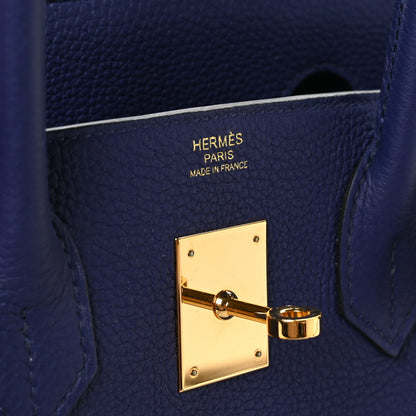 Hermes Togo Birkin 30 Bleu Encre 7 of 10
