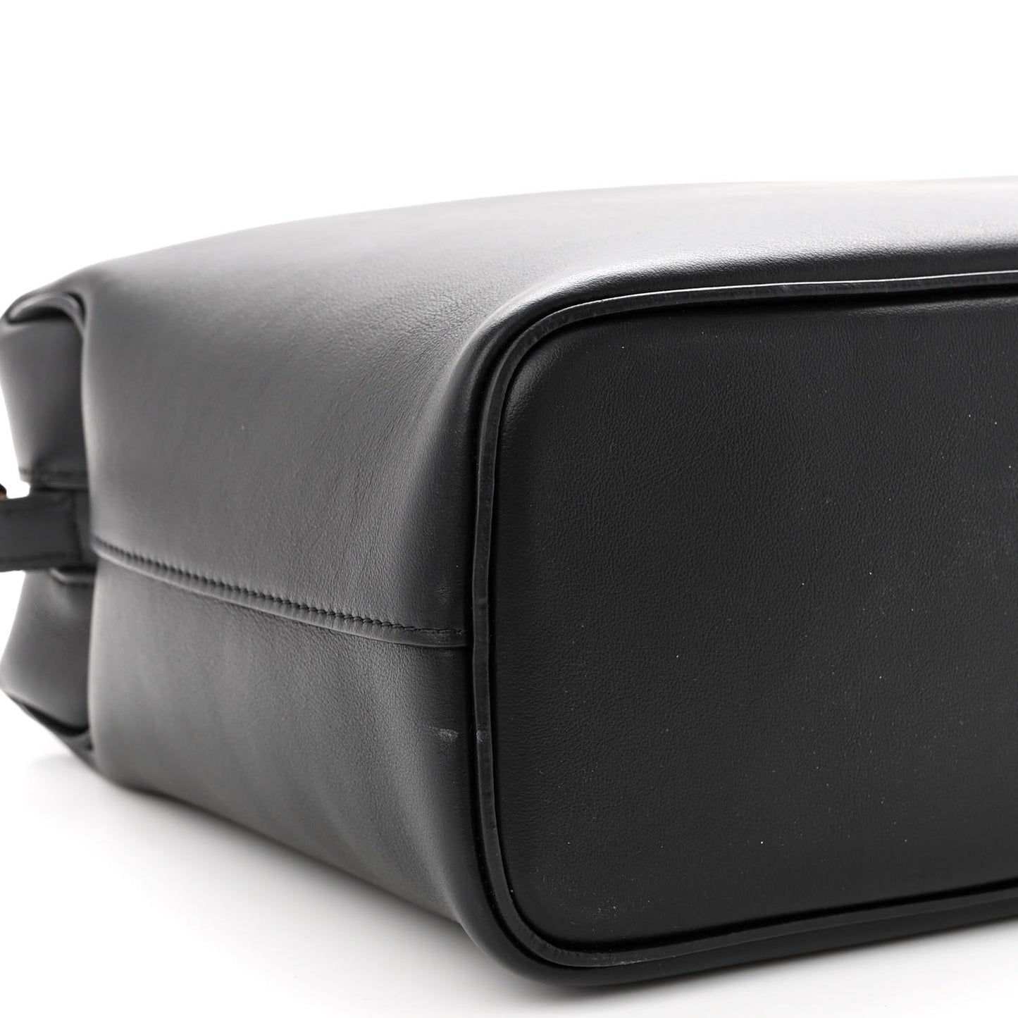 Lambskin Small Soft Cube Satchel Black Burgundy