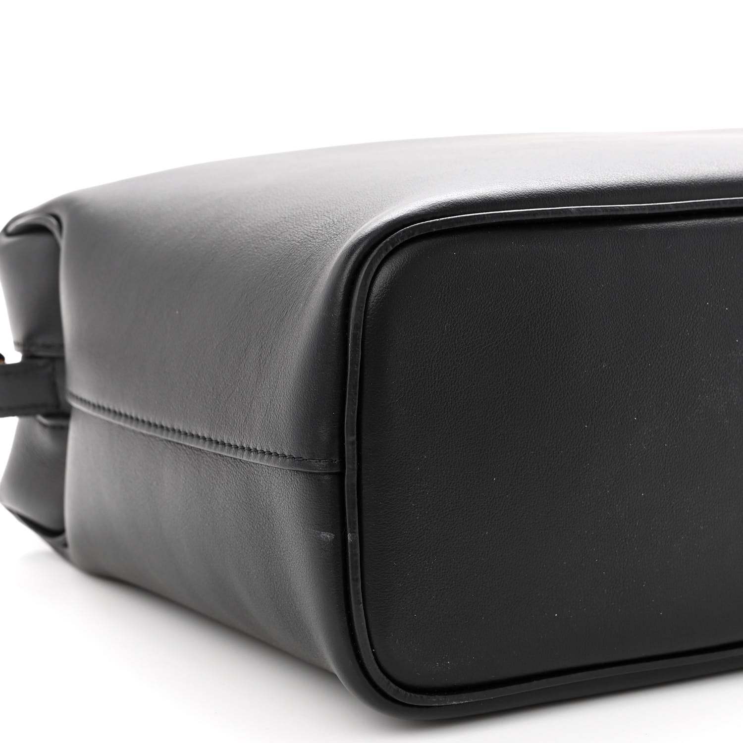 Celine Lambskin Small Soft Cube Satchel Black Burgundy 8 of 9