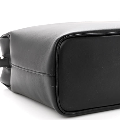 Celine Lambskin Small Soft Cube Satchel Black Burgundy 8 of 9