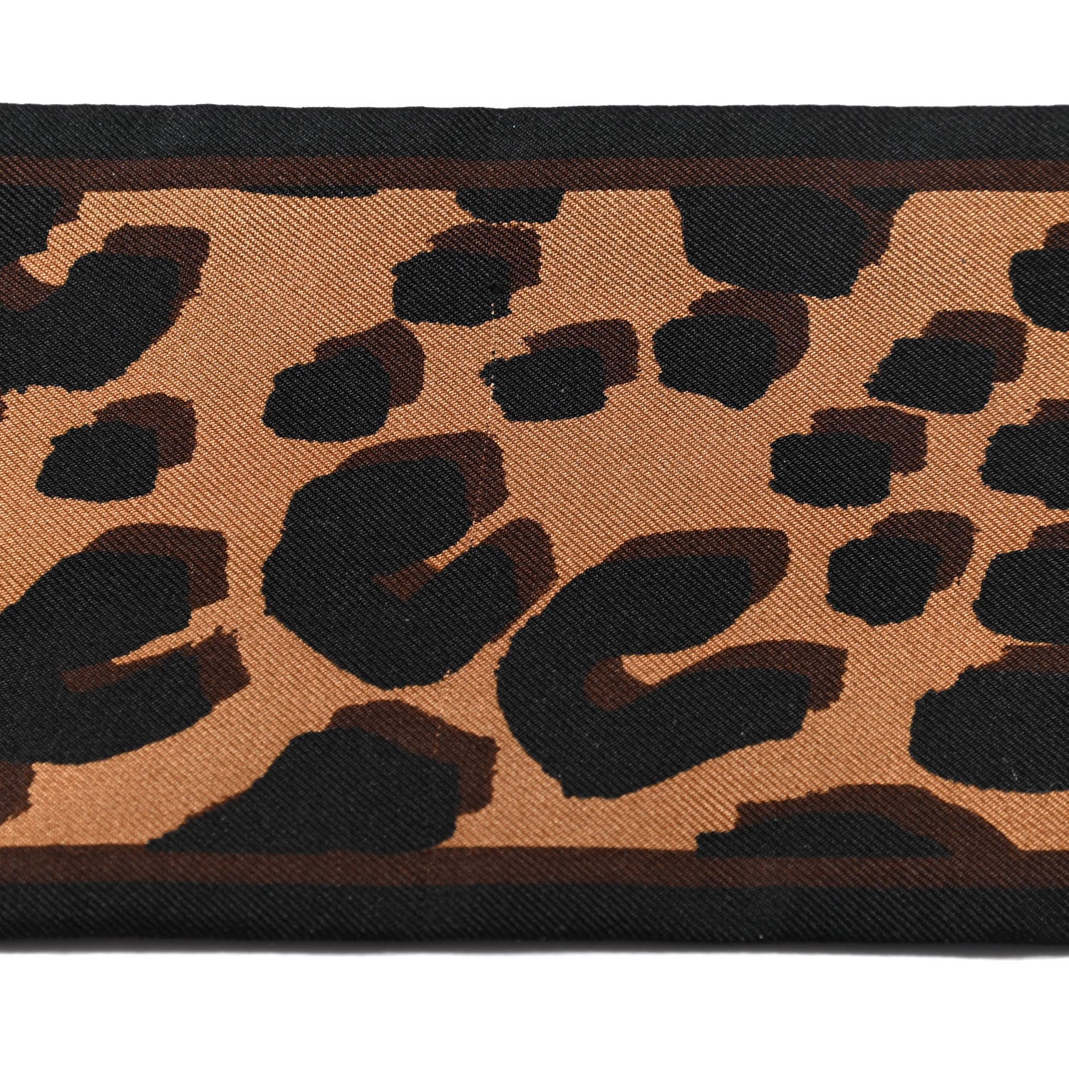 Louis Vuitton Silk Leopard Bandeau Scarf Marron 4 of 5