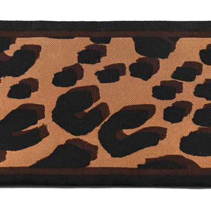 Louis Vuitton Silk Leopard Bandeau Scarf Marron 4 of 5