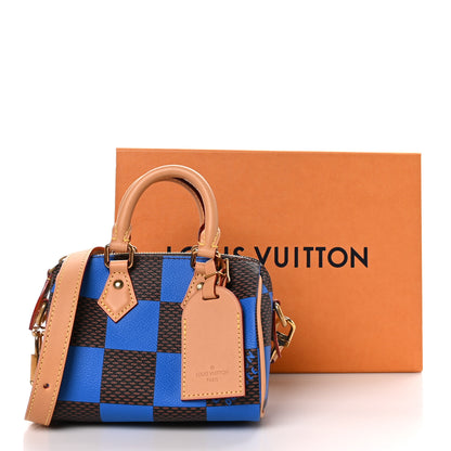 Louis Vuitton Damier Pop Speedy Bandouliere 18 Blue 9 of 9