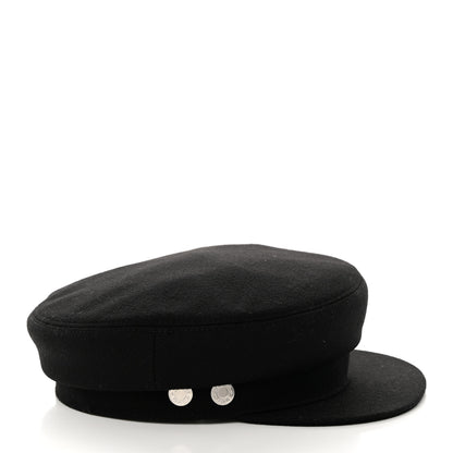 Hermes Cashmere Womens Deauville Cap 59 Black 5 of 10