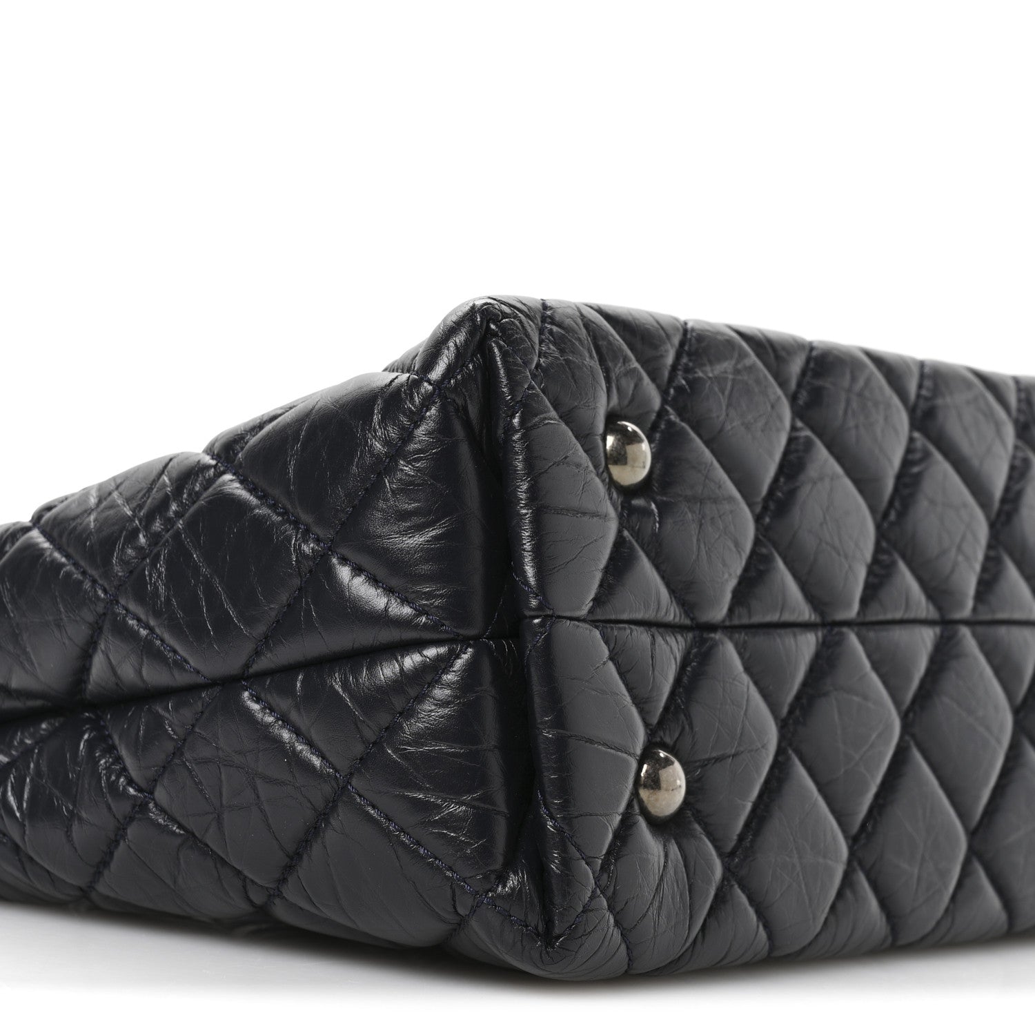 Chanel Aged Calfskin Quilted Reissue 2.55 Tote Black 9 of 11