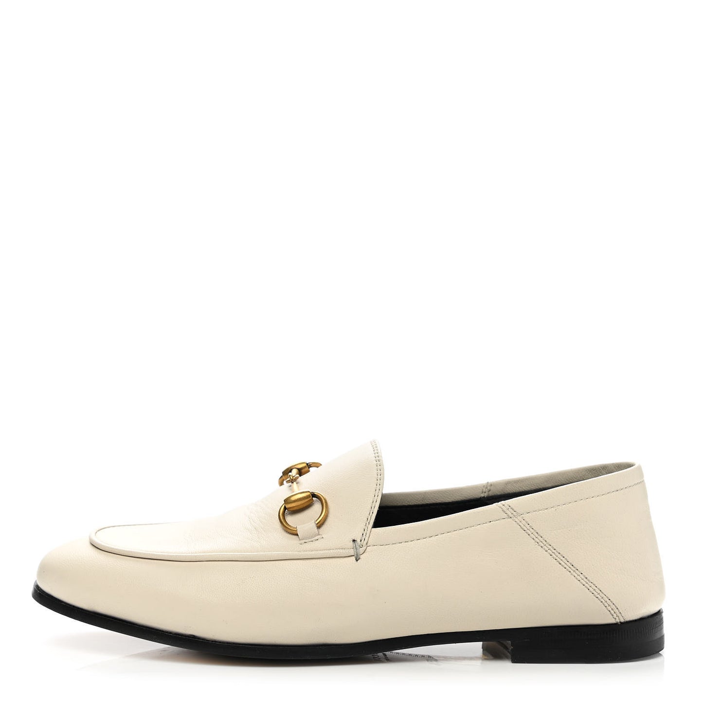 Lambskin Womens Brixton Horsebit Loafers 35.5 Mystic White