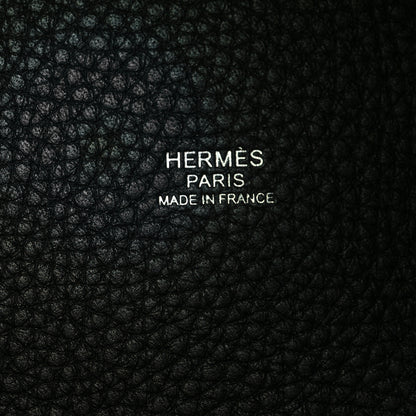 Hermes Taurillon Clemence Picotin Lock 22 MM Black 6 of 12