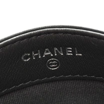 Chanel Lambskin Quilted Card Holder Dark Grey 6 of 7